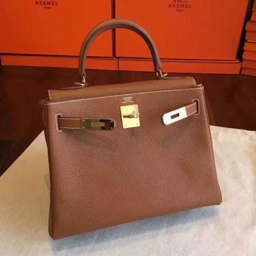 H**mes-kelly-replica-bag-brown