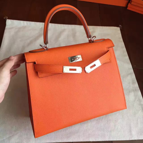 H**mes-kelly-replica-bag-orange